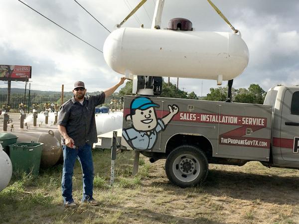 Floating Propane Tank